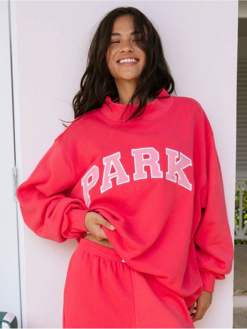 NWT SOLD OUT Parke Flamingo Varsity Mockneck L/XL